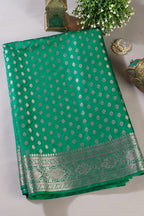 Green Cotton Silk Zari Woven Saree