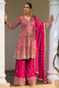 Rani Georgette Embroidered Suit With Embroidered Palazzo