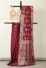 Wine Silk Zari Woven Saree