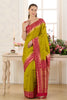 Sage Green Woven Chanderi Silk Saree