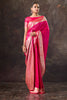 Dark Hot Pink Satin Silk Woven Saree