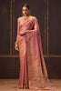 Peach Color Soft Silk Kalamkari Woven Saree