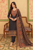 Black Pashmina Resham Woven Unstitched Suit Material