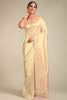 Beige Color Silk Woven Saree