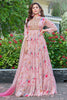 Pink Colour Crepe Printed Anarkali Kurti