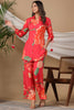 Fuchsia Pink Color Muslin Printed Co-Ord Set