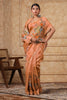Brown Color Tussar Silk Saree