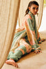 Mint Green Color Silk Digital Printed Unstitched Suit Material
