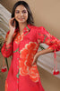 Fuchsia Pink Color Muslin Printed Co-Ord Set