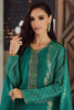 Teal Crepe Silk Bandhani Printed, Embroidered And Zari Woven Unstitched Suit