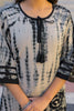 Black & Beige Cotton Shibori Printed Kurta Set