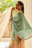 Mint Green Color Silk Digital Printed Unstitched Suit Material