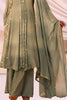 Sage Green Color Crepe Woven Suit