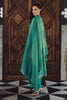 Teal Crepe Silk Bandhani Printed, Embroidered And Zari Woven Unstitched Suit