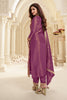 Purple Color Tissue Silk Zari Woven Suit