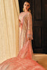 Peach Green Color Silk Digital Printed Unstitched Suit Material