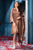 Brown Pure Matelic Tissue Sequins Embroidered Suit