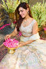 Cream SIlk Embroidered Lehanga