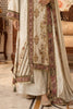 Cream Crepe Silk Printed And Handwork Suit