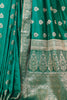 Teal Green Silk Zari Woven Saree