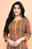 Mustard Color Muslin Ajrakh printed Kurti