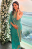 Teal Green Color Georgette Zari & Sequins Embroidered Suit With Gharara