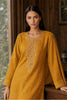 Mustard Matka Silk Embroidered Unstitched Suit Material