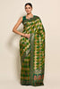 Green Color Resham & Zari Woven Silk Saree