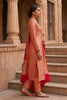 Cherry Red Banarsi Silk Woven Unstitched Suit Material