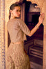 Brown  Embroidered Crop-Top Palazzo Indo-Western Dress With Embroidered Jacket