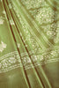 Green Color Cotton Silk Block Printed Saree