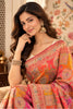 Red Position Woven Khaddi Georgette Saree