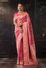 Dusty Pink Katan Silk Banarasi Zari Woven Saree
