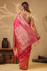 Dusty Pink Silk Zari & Resham Woven Saree
