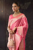 Dusty Pink Zari Woven Soft Silk Saree