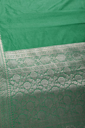 Solid Colour Silk Woven Sarees