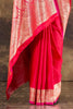 Red Eri Silk Zari Woven Saree