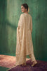 Cream Crepe Silk Zari And Sequins Embroidered Suit