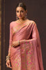 Peach Color Soft Silk Kalamkari Woven Saree