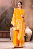 Yellow Pure Silk Floral Embroidered Suits With Embroidered Pallazo