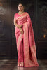 Dusty Pink Katan Silk Banarasi Zari Woven Saree