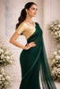 Green Color Satin Swarovski Work Saree