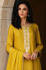 Mustard Silk Printed & Neck Embroidered Unstitched Suit