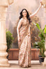 Beige Crepe Silk Floral Printed Saree