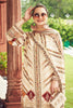 Cream Cotton Silk Printed And Embroidered Suit