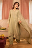 Seagreen Salsa Tissue Embroidered Unstitched Suit Material