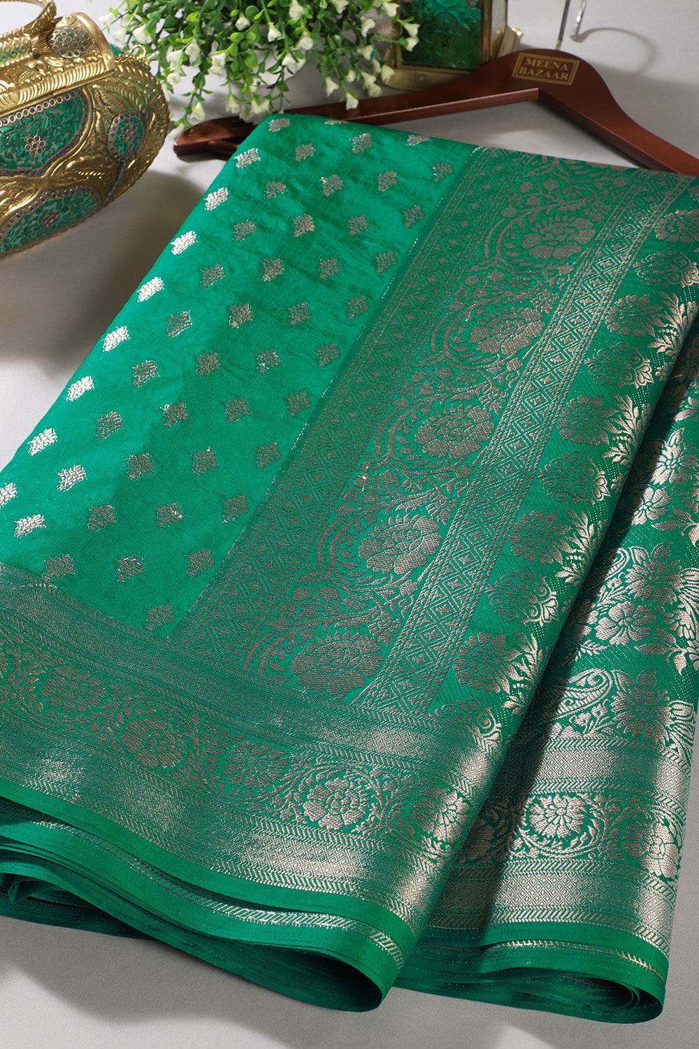 Silk Zari Buta Woven Sarees