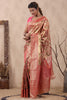 Fuchsia Pink Color Banarasi Tissue Silk Woven Saree