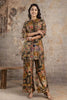 Olive Green Printed Rayon Co-Ord Set