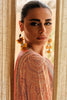Peach Green Color Silk Digital Printed Unstitched Suit Material